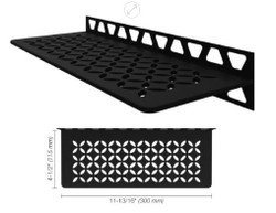 Schluter Shelf-W Floral Matte Black SWS1 D5 MGS
